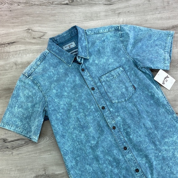 BILLABONG MENS SHORT SLEEVE SHIRT - Picture 2 of 9